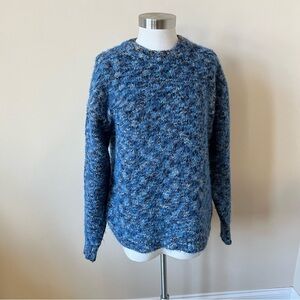 Hare Japan crewneck pullover fuzzy sweater space dye yarn 17617
